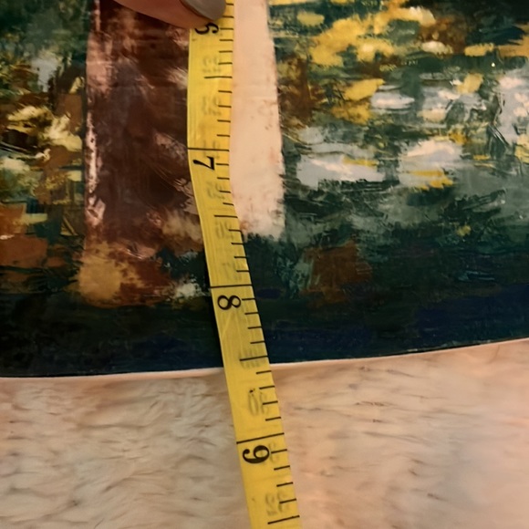 Pier 1 Ironstone raise textured platter, Dishwasher safe and microwaveable. - Picture 5 of 6